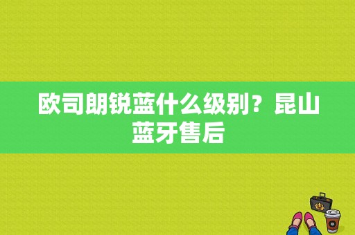 欧司朗锐蓝什么级别？昆山蓝牙售后