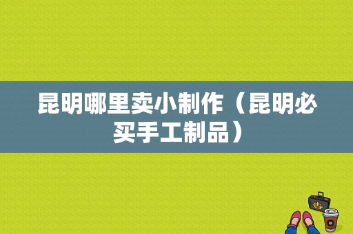 昆明哪里卖小制作（昆明必买手工制品）