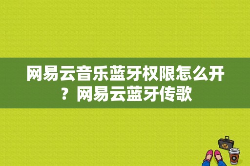 网易云音乐蓝牙权限怎么开？网易云蓝牙传歌-图1